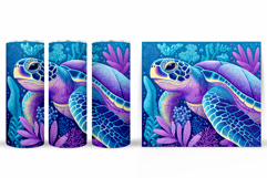 Turtle Tumbler Design. Sea Turtle Tumbler Sublimation Product Image 2