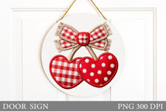Valentines Cherry Door Sign. Valentines Door Sign Design Product Image 1