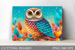 Owl Cutting Board Design. Owl Kitchen Cutting Board Design Product Image 1