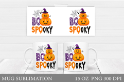 Halloween Mug Wrap Design. Halloween Sublimation Product Image 1