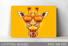 Giraffe Cutting Board Design. Cute Giraffe Sublimation Product Image 1