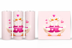 Valentines Goose Tumbler. Valentines Tumbler Design Product Image 2