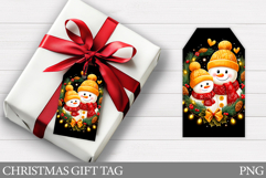 Christmas Snowman Gift Tag. Christmas Gift Tags Printable Product Image 1