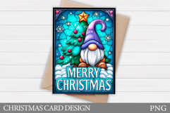 Christmas Gnome Card Printable. Christmas Card Design Product Image 1