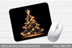 Christmas Tree Mouse Pad. Christmas Mouse Pad Sublimation Product Image 1