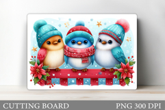 Christmas Bird Cutting Board. Christmas Cutting Board Design Product Image 1