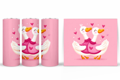 Valentines Goose Tumbler. Valentines Tumbler Design Product Image 2