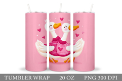 Valentines Goose Tumbler. Valentines Tumbler Design Product Image 1