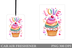 Love Car Air Freshener. Valentines Car Air Freshener Design Product Image 1