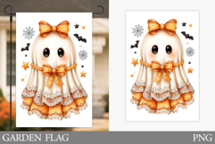 Ghost Garden Flag Design. Halloween Garden Flag Sublimation Product Image 1