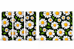 Daisy Flowers Tumbler Design. Flowers Tumbler Sublimation Product Image 2