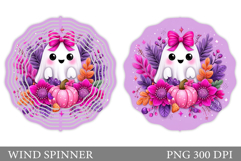 Cute Ghost Wind Spinner Design. Cute Halloween Wind Spinner Product Image 1
