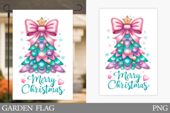 Christmas Tree Garden Flag. Merry Christmas Garden Flag Product Image 1