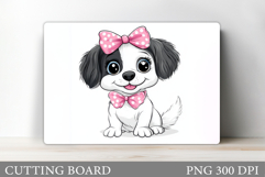 Cute Dog Cutting Board Design. Cute Dog Sublimation Product Image 1