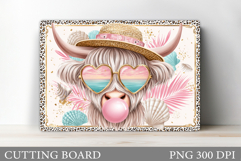 Summer Cow Cutting Board. Cow Sea Cutting Board Design Product Image 1