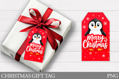 Christmas Penguin Gift Tag. Christmas Gift Tag Printable Product Image 1