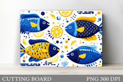 Fish Cutting Board Design. Fish Sublimation Product Image 1