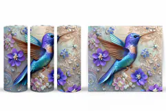 Hummingbird Tumbler Design. Hummingbird Sublimation Product Image 2