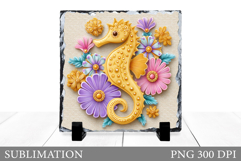 Seahorse Slate Sublimation. Seahorse Sublimation Product Image 1
