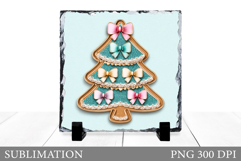 Christmas Tree Sublimation. Crochet Christmas Tree Slate Product Image 1