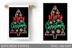 Christmas Tree Kitchen Towel. Christmas Kitchen Towel Design Product Image 1