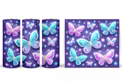 Butterflies Tumbler Sublimation. Butterflies Sublimation Product Image 2
