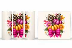 Pumpkin Tumbler Design. Pumpkin Sublimation Product Image 2