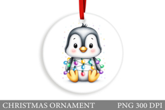 Cute Penguin Christmas Ornament. Christmas Ornament Design Product Image 1