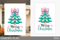 Christmas Tree Garden Flag. Merry Christmas Garden Flag Product Image 1