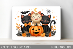 Halloween Cat Cutting Board. Halloween Cutting Board Product Image 1
