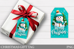 Christmas Snowman Gift Tag. Christmas Gift Tags Printable Product Image 1