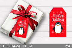 Christmas Penguin Gift Tag. Christmas Gift Tag Design Product Image 1