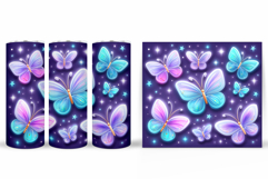 Butterflies Tumbler Sublimation. Butterflies Sublimation Product Image 2