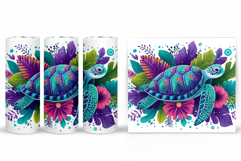 Sea Turtle Tumbler Design. Turtle Tumbler Sublimation Product Image 2