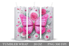 Butterfly Tumbler Sublimation. Butterfly Sublimation Product Image 1