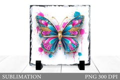 Butterfly Sublimation. Butterfly Slate Design Product Image 1