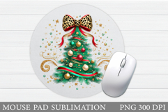 Christmas Tree Mouse Pad. Christmas Mouse Pad Sublimation Product Image 1
