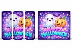 Happy Halloween Tumbler. Cute Pumpkin Tumbler Sublimation Product Image 2
