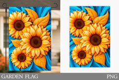Sunflowers Garden Flag. Floral Garden Flag Design Product Image 1