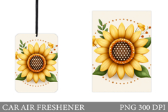 Sunflowers Car Air Freshener. Summer Car Air Freshener Product Image 1