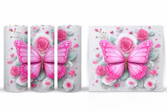 Butterfly Tumbler Sublimation. Butterfly Sublimation Product Image 2