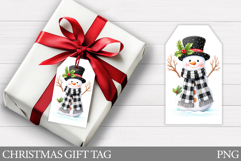 Christmas Gift Tags. Christmas Snowman Gift Tag Printable Product Image 1