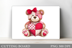 Valentines Bear Cutting Board. Valentines Cutting Board Product Image 1