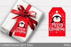 Christmas Penguin Gift Tag. Christmas Gift Tag Printable Product Image 1