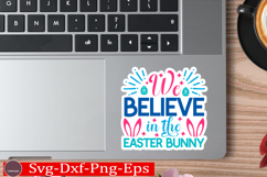 Happy Easter stickerS VG Design Cute Easter Quotes SVG Bunny Product Image 1
