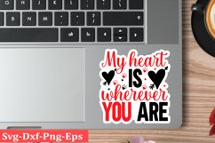 Valentine sticker SVG Design Valentine Love Sticker Svg Product Image 1