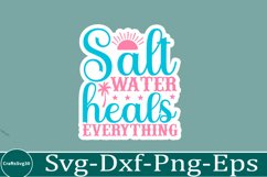 Summer sticker svg design Beach quotes Funny summer Product Image 1