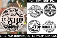 Christmas Round sign Svg holiday quotes Svg design Christmas Product Image 1