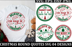 Christmas Round sign Svg holiday quotes Svg design Christmas Product Image 1