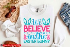 Happy Easter SVG Design Cute Easter Quotes SVG Bunny SVG Product Image 1